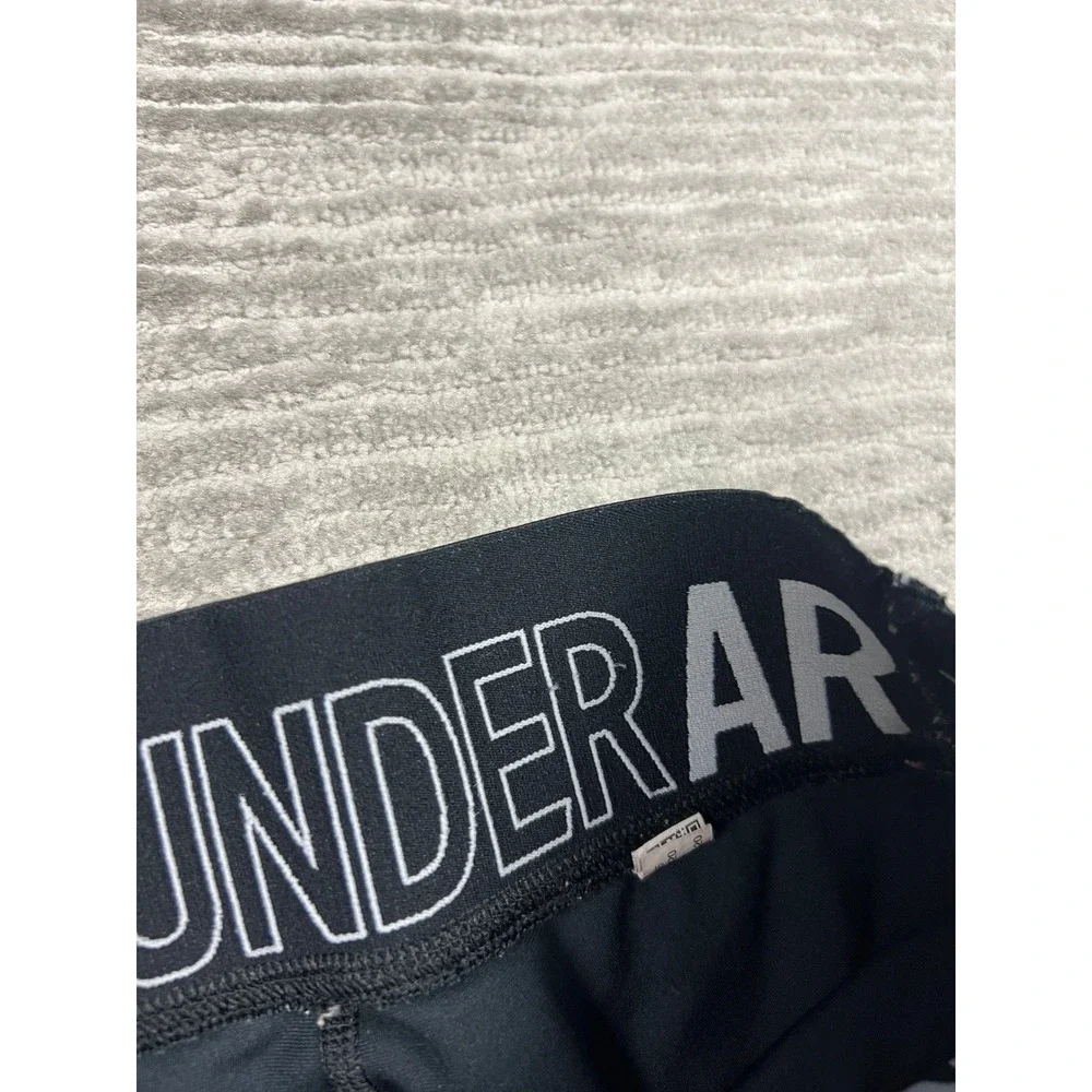 Under Armour Shorts Youth Medium Black HeatGear Fitted Compression Athletic 3.5